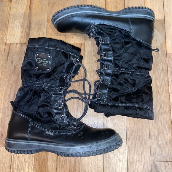 Coach Women's Black Winter Boots - Picture 2 of 9